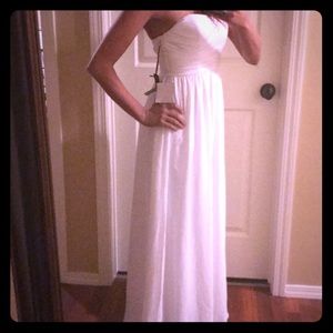 Lulu white floor length dress